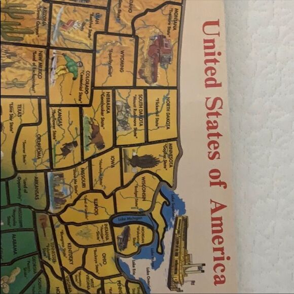Sealed large 48 piece USA States Floor Puzzle Kids - Picture 4 of 4